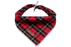 Lionet Paws Christmas Hunde Bandana Kopftücher Hundehalstuch Dreieckstuch für Kleine, Mittelgroße und Große Hunde