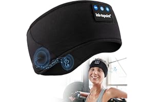 ink-topoint Sleep Headphones Headband Bluetooth 5.4 Soft Headphones for Sleeping & Sport with Thin Speakers,Wireless Music Earphones Tech Gifts for Men Women Teens Yoga Workout Fitness Relax Travel