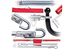 DGH System Barre de remorquage de 1,8 m à 3 tonnes de sécurité avec Sac