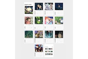 Ouroboros Art & Design - Plakaty i wydruki Studio Ghibli w kalendarzu ściennym 2025 - idealny kalendarz wiszący na ścianie - planer ułatwiający organizację