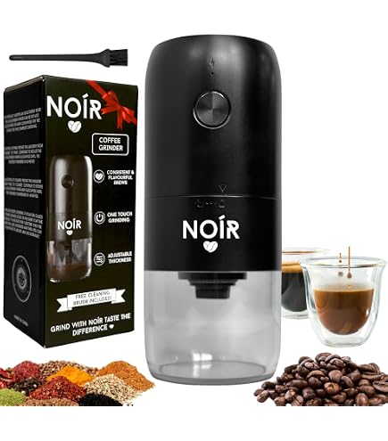 Portable Electric Burr Coffee Grinder - 40 Settings With Rechargeable Battery For Travel