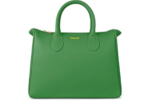 Parubi Sac à Main Femme, Sacs à Main en Cuir Souple Véritable, Sac à Bandoulière avec Poignées, Sacs Bandoulière Élégante Sac Taille Moyenne pour Femmes et Filles, Fabriqué en Italie (Ada)