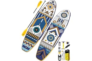 YASKA Tavola SUP Gonfiabile - 335 * 88cm Tavola da Paddle, Stand Up Paddle Board Adulti con Accesorios, Pagaia, Pompa, Pinne, Leash, Kit di Riparazione e Borsa