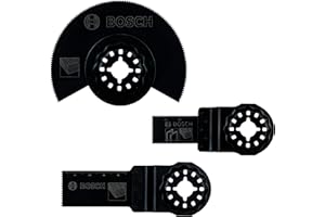Bosch Accessories 2607017323 Set de 3 Lames pour outil multifonction accessoire Starlock - Noir