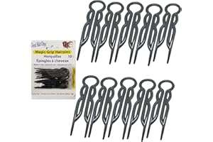 Good Hair Days Magic Grip - Set di 10 forcine per capelli, colore: Nero