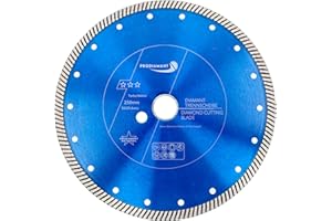 PRODIAMANT Diamentowa tarcza tnąca premium beton Turbo 250 mm x 30 mm z pierścieniem 25,4 mm diamentowa tarcza tnąca 250 mm