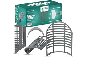 Millto™ Filtro de Tubo de Lluvia Colador Bajada 110mm | Rejilla para Bajantes Trampa de Hojas Guarda Canalón Protección Previene la Obstrucción Retención Ramas Residuos