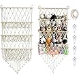 Stuffed Animal Toy Hammock, 3 Layer Plush Toy Hanging Organizer Net, Height Adjustable Jumbo Toy Net Hammock for Stuffed Animal Wall Large Kids Children Toy Net Organizer for Children's Room, Nursery