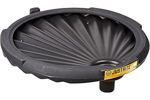 Justrite 28680 EcoPolyBlend 21" x 3.25 " (OD X HT) Polyethylene Non-Flammable Spill Control Funnels