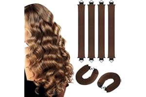 BAFEIL Heatless Curlers Rods - 6pcs Heatless Blowout Rods Hair Curlers for Long Hair,Jumbo Flexi Rods Soft Overnight Hair Rollers,No Heat Hair Curlers for DIY Hair Styling Tools