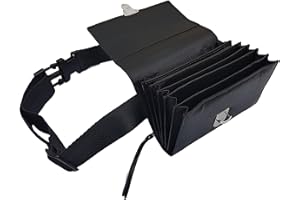 CLAIRE-FONCET Hochwertige Rindsleder Kellnertasche, Kellnergeldbörse, Kellnergeldbeutel, Ohne 5 Euro Münzenhalter, Schließung Mit Einem Breite Klettverschluss