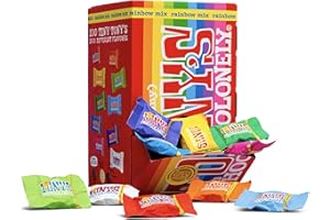 Tony's Chocolonely Tiny Tony's Chocolate Gift Box - 900g Mini Chocolate Mix To Share, 10 Different Flavours, Individually Wrapped, Vegetarian, Belgian Fairtrade Chocolate