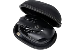 co2CREA Twarde etui podróżne do Logitech G502 HERO/G G502 X PLUS wysokiej wydajności przewodowa/bezprzewodowa mysz do gier, tylko etui