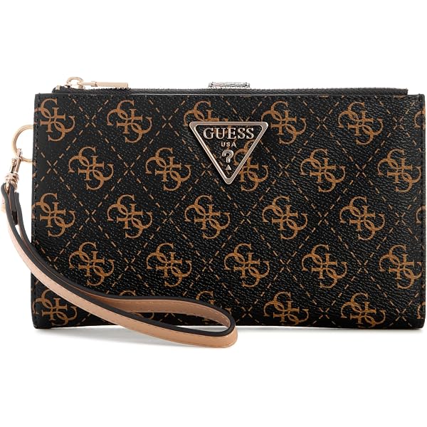 GUESS Wallet 'LAUREL II SLG LARGE ZIP AROUND' In Black - 13