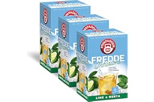 Pompadour, Fredde Infusioni Lime & Menta, 54 Filtri (3 Confezioni da 18 Filtri), Dissetante e Rinfrescante, Ideale nelle Giornate Estive, Senza Lattosio, Glutine e Allergeni