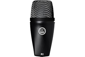 AKG P2 Micrófono dinámico de Alto Rendimiento para Instrumentos de Bajos, Negro