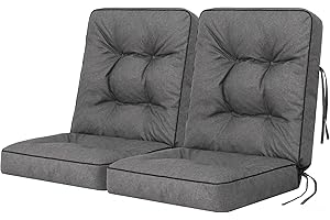 ‎BJIRD Bench Cushion for Garden Furniture, Garden Bench Cushion, Upholstery for Hollywood Swing, Garden Swing Cushions, Seat Cushion for Indoor/Outdoor Use - Grey - 120 cm