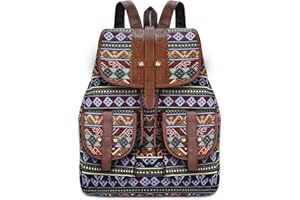 ELITEHOMECOMFORTS Mochila Vintage Mochila de Viaje Mujer Mochila Portatil Mochila de Hombro Casual Unisex Vintage de College Multifunción Gran Capacidad Piel Mochilas Estudiante Casual Viaje Moda Regalo para Mujer