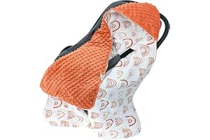 MIRACLE BABY Baby Wrap Blankets for Pram Buggy Pushchair Universal for boy Girl Winter Summer 90x90cm Double Sided