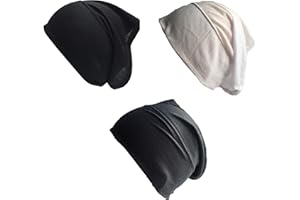 SHOES LANE New Pack of 3 Tube Assorted Colour Under Hijab Tube Bonnet Cap Head Cover