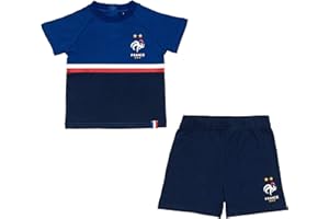 EQUIPE DE FRANCE DE FOOTBALL Ensemble t-Shirt Short FFF bébé - Collection Officielle Equipe DE France