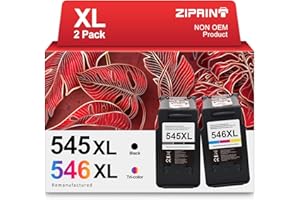 ZIPRINT 545xl 546xl Multipack Ersatz für Canon druckerpatrone 545 546 XL PG-545XL CL-546XL für Canon PIXMA TS3350 TR4550 TS3150 MG2550 MG2950 TS3151 TR4500 MX495(Schwarz,Farbe)