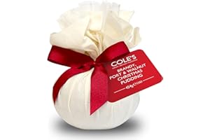 Coles Brandy , Port and Walnut Round Christmas Pudding 454g
