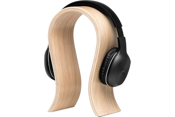 Valiai Support de Casque en Bois pour l'organisation de Bureau, détail intérieur élégant et Minimaliste, Cadeau pour Un Joueur, Un Mari, Un ami