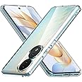 Foluu Honor 90 Case, Hard Polycarbonate Back and Soft TPU Bumper, Shockproof, Scratch-Resistant for Honor 90 2023 (Transparent)