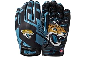 Wilson NFL Stretch Fit Football Gloves - Adult, Jacksonville Jaguars