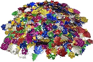 LSYYSL Nombreux styles de couleurs mélangées à paillettes en forme de fleur, petites paillettes colorées pour décoration de mariage, loisirs créatifs pour enfants (80 g)