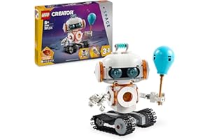LEGO Creator 3in1 Weltraum-Roboter - Spielzeug umbaubar in Hund Figur oder Modell Rakete - Bauset für Kinder - Raumfahrt Geschenkidee für Jungen und Mädchen ab 8 Jahren 31164