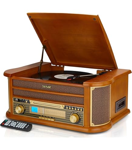 Steepletone Roxy 4 | 60s Style Retro Record Player With Bluetooth | Blue - View #4