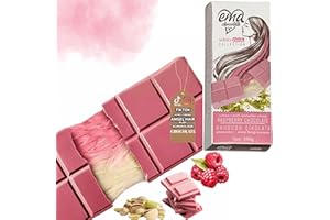 BODESA VALORE 100g Handmade Angel Cioccolato Ruby/Pink con Crema al Pistacchio – Fatto a Mano, Confezione Regalo di Lusso – Autentica Esperienza del Cioccolato