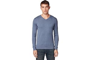 TOM TAILOR Pull Basique avec col en V Homme