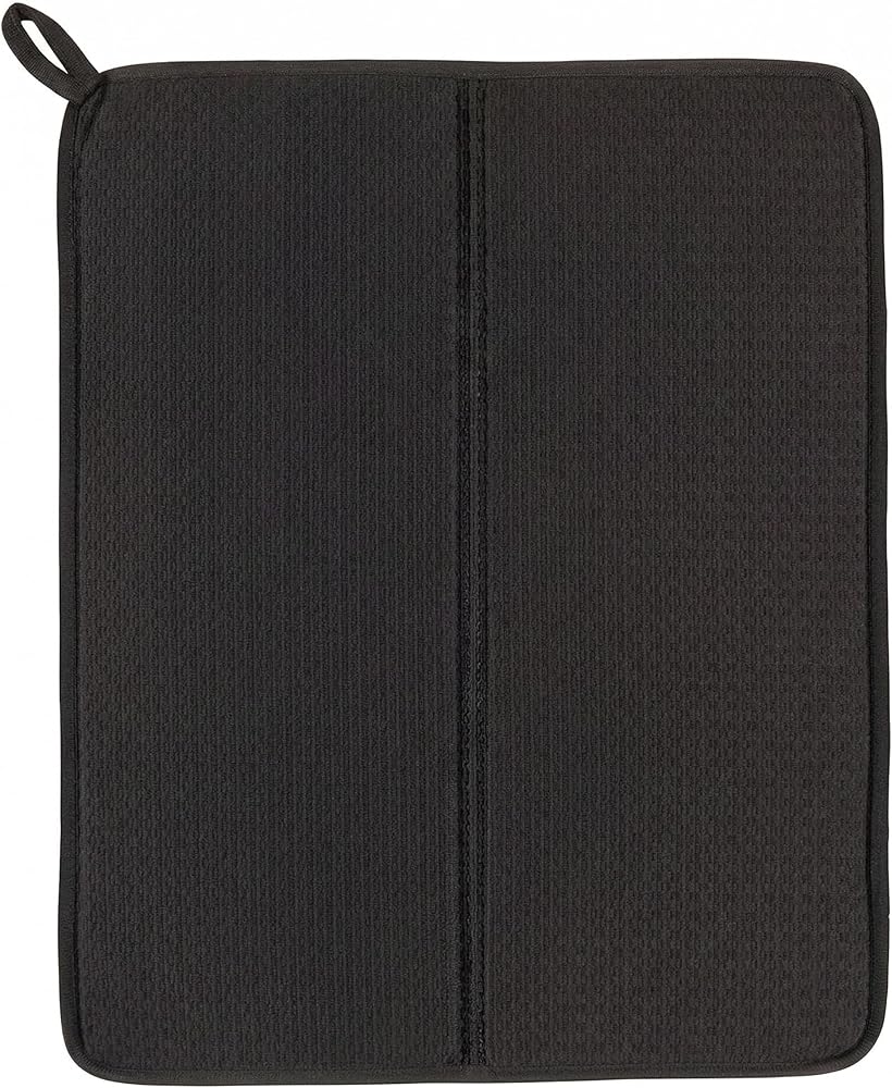 Orret Home Mikrofiber Bulaşık Kurutma Matı 45x35 cm Su Emici Tezgah Üstü Bulaşık Matı, Mutfak Kurulama Matı, Tabak Bardak Kurutma Pedi, Kaymaz Tezgah Koruyucu Mutfak Kurutma Matı