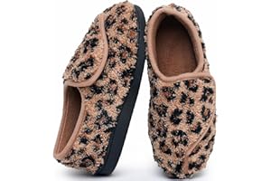 Git-up Pantofole per Diabetici in Memory Foam per Artrite da Donna, Edema, Scarpe da Casa Chiuse Comode e Regolabili