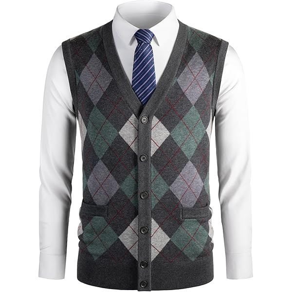 Heren V-hals Gebreide Trui Vest Effen Effen Mouwloze Trui Knitwear Heren V-hals Gebreide Trui Vest Effen Effen Mouwloze Trui Knitwear