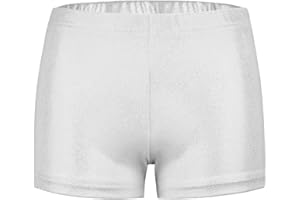 SEAUR Fille Short de Danse Short de Sport Yoga Gymnastique Enfant 3-12 Ans Brillant Short de Ballet Latine Shorts de Patinage Dancewear 3-4 Ans