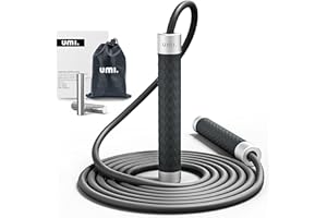 ‎AMAZON BRAND - UMI Umi Gewichte Springseil Erwachsen Verstellbar mit Hautfreundlichen Griffe, Ideal für Fitness & Ausdauer.