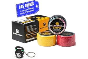 BLUEGORILLA Tape Crosstraining, Esparadrapo Deportivo - Venda elastica cohesiva y autoadhesivas - Pack 3,6 y 12 - Llavero en 3 y 6 Pack. (Mixto 3 Unidades 38mm x 7m)