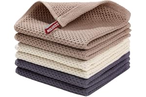 BW&HM Trapos Cocina Algodo nPaños de Cocina Paños Cocina Algodon Durable y Súper Absorbente 33 x 33cm Set de 6