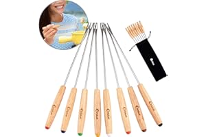 ORBLUE Fourchettes à Fondue, lot de 8, multicolores