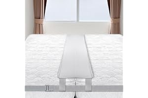 Totofac Liebesbrücke für Matratzen Premium Set [200x30cm], Liebesbrücke Ritzenfüller mit rissfestem Bezug, Spanngurt und Transporttasche… (Grau)