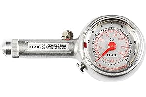 Flaig Reifendruckmesser 0-10 bar mit Ablassventil