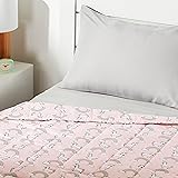Amazon Basics Coperta ponderata in cotone per bambini, 3,1 kg, 104 x 152 cm, rosa/con unicorni