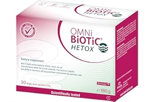 OMNi BiOTiC HETOX | 30 sachets (180g) | 9 Bacterial strains | 15 Billion Bacteria per Daily dose | Powder | Vegan | Glutenfree | Lactose-Free | for Daily use