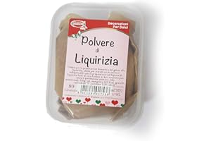 Graziano, Polvere di Liquirizia, Ideale per la Preparazione di Gelati e altre Ricette a Base di Liquirizia come Caramelle e Sorbetti, Confezione da 80 g