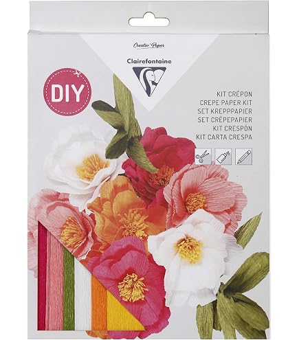 Kit Carta Crespa - Fragola/Tulipano & Fenicottero/Peonia Da Lia - 6