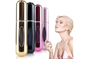 La Lune Perfume Atomiser Refillable Perfume Travel Bottle Atomiser Spray Bottle 5 ml and 15 Colors best for Travel, Party or Work (Hot Pink (Glossy))